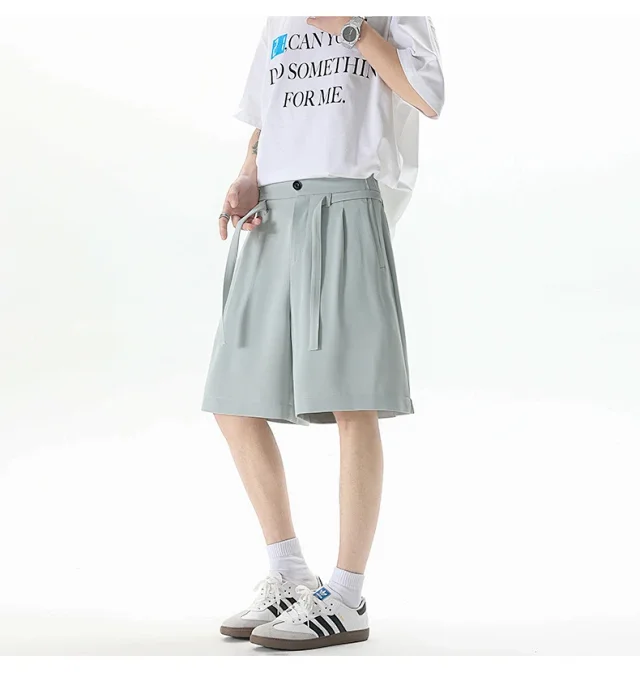 Men's Summer New Solid Color Five-point Shorts Detail