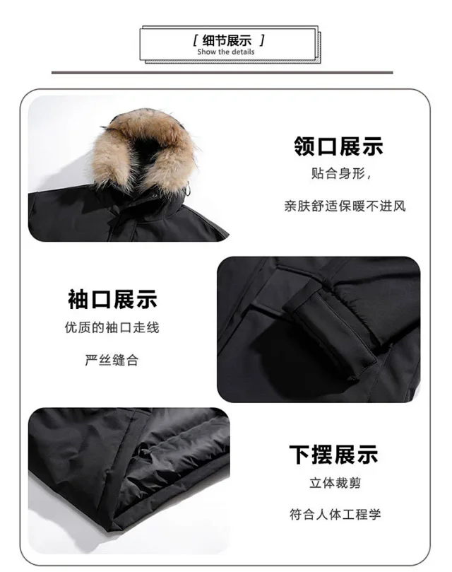 Winter New Fleece Parka Jacket Detail