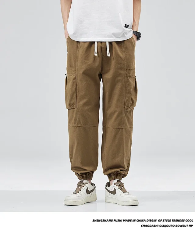 Men's Vintage Utility Cargo Pants Detail