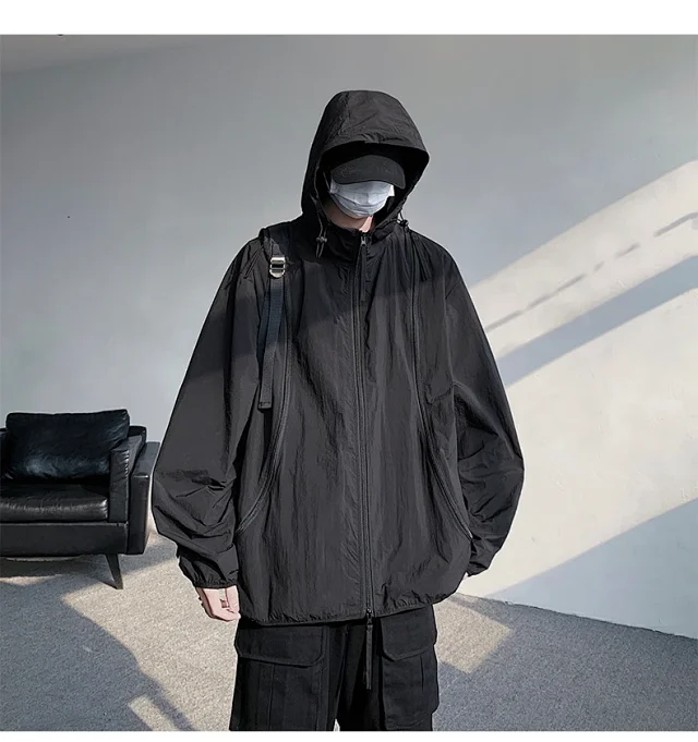 NASA Men's Zip Hooded Sun Jacket Detail