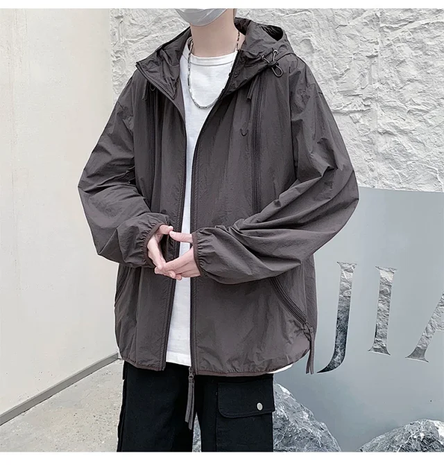 NASA Men's Zip Hooded Sun Jacket Detail