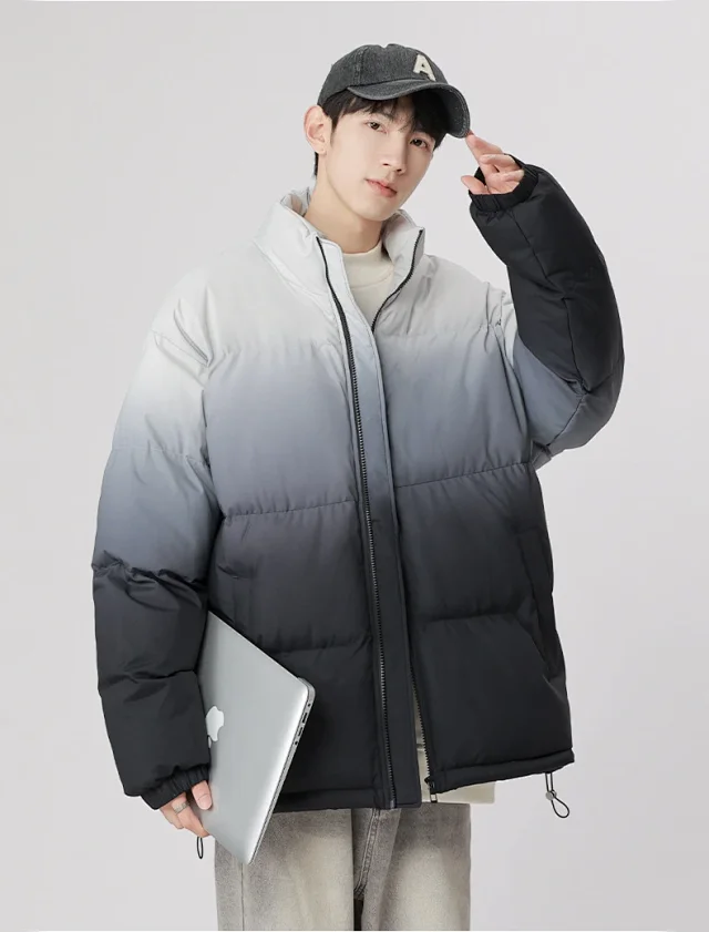 2025 Winter Men's Gradient Puffer Coat Detail