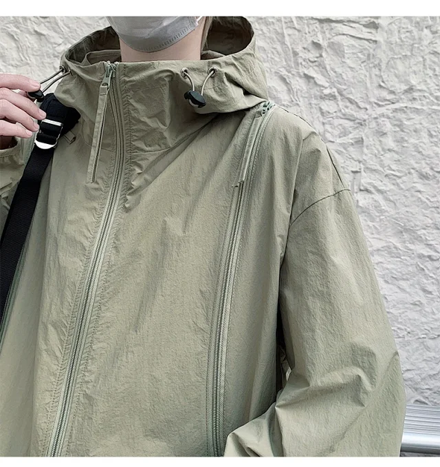 NASA Men's Zip Hooded Sun Jacket Detail