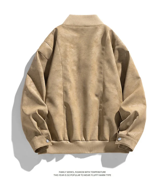 2025 Spring/Fall New Jacket: Loose Workwear, Trendy Leather, American Waterproof Biker Style Detail