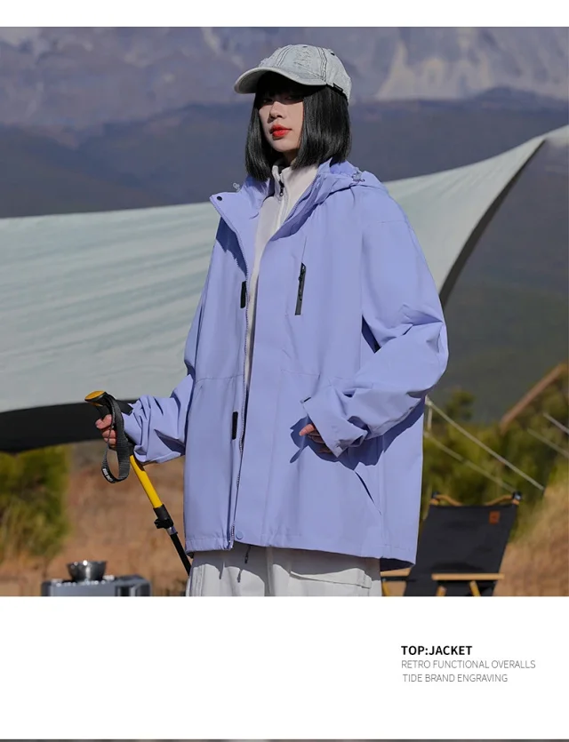 Unisex Mountain Windbreaker for Outdoor Detail