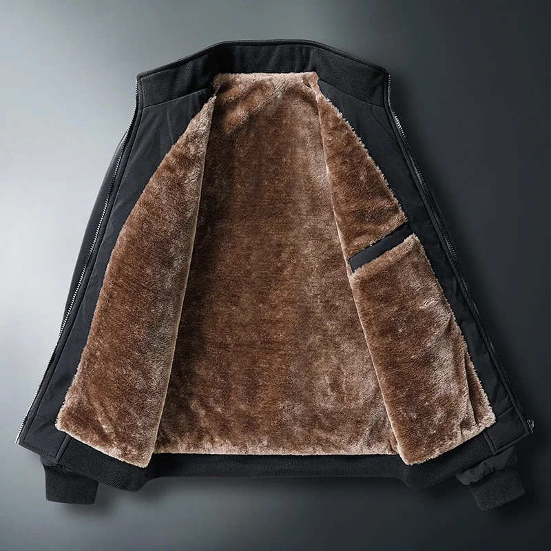 2025 Men's Fleece-lined Collar Jacket