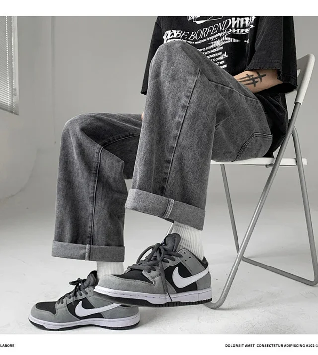 Hong Kong Style 2025 Spring New Jeans Detail