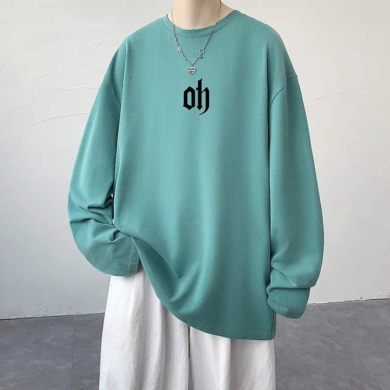 Autumn New Hong Kong Style Cotton T-shirt