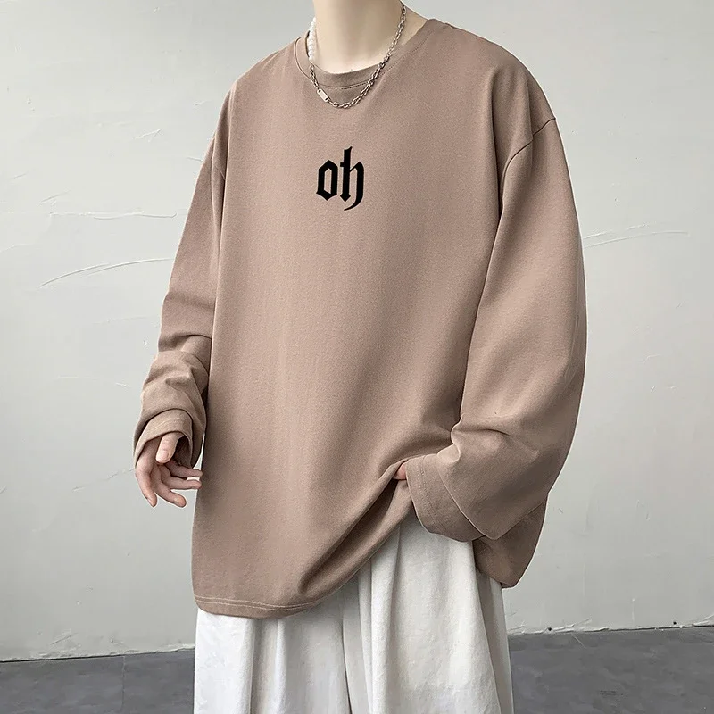 Autumn New Hong Kong Style Cotton T-shirt