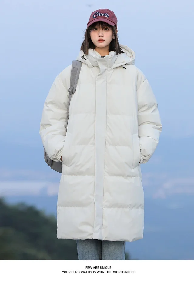 Men's Thick Warm Hooded Cotton Padded Coat Detail