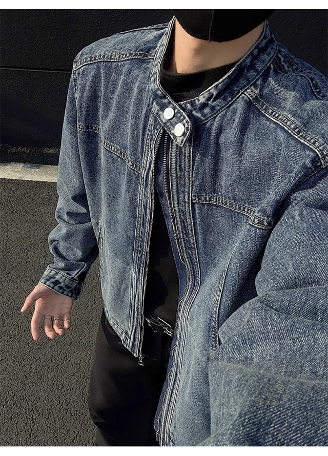 Men's Vintage Denim Jacket Detail