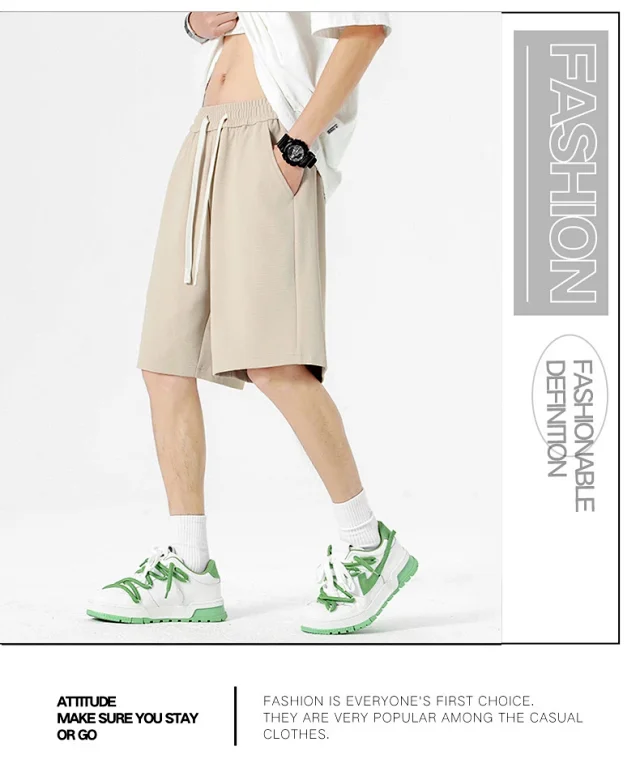2025 Summer Solid-color Sport Shorts Detail