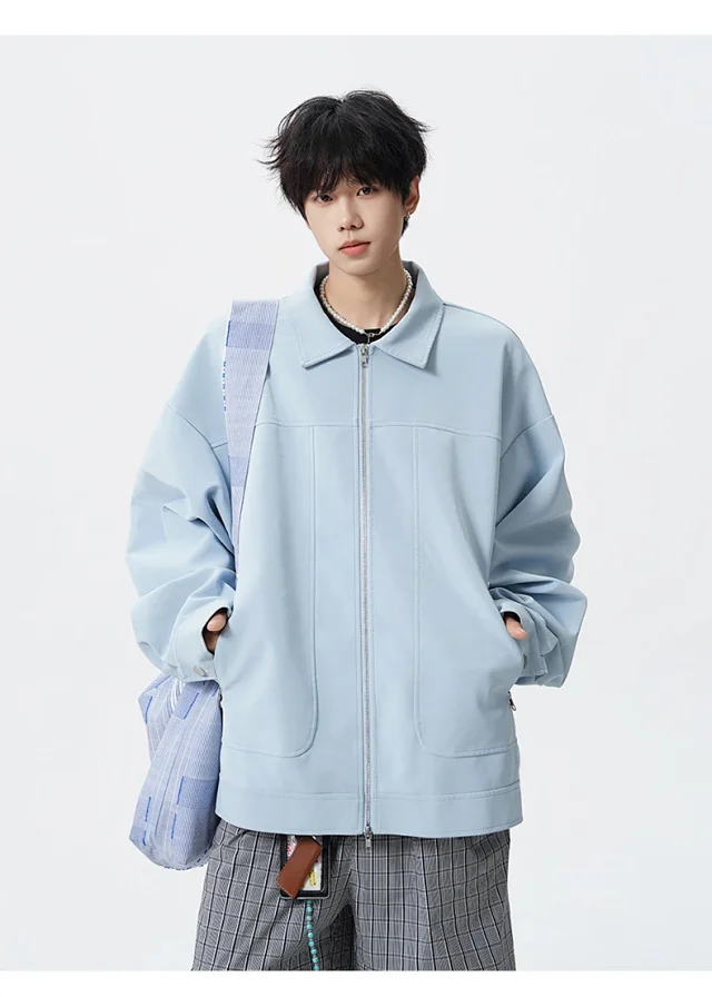Autumn PU Men's Jacket (Couple Style) Detail