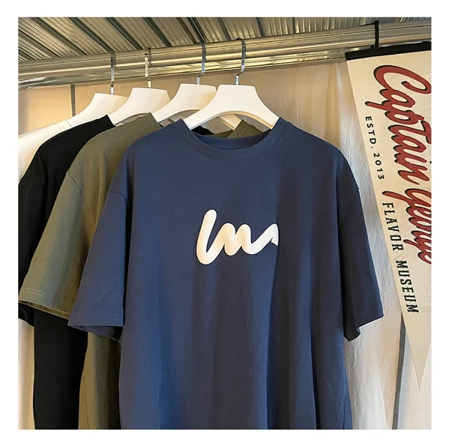 Summer Men's Trendy Short Sleeve T-shirt Detail