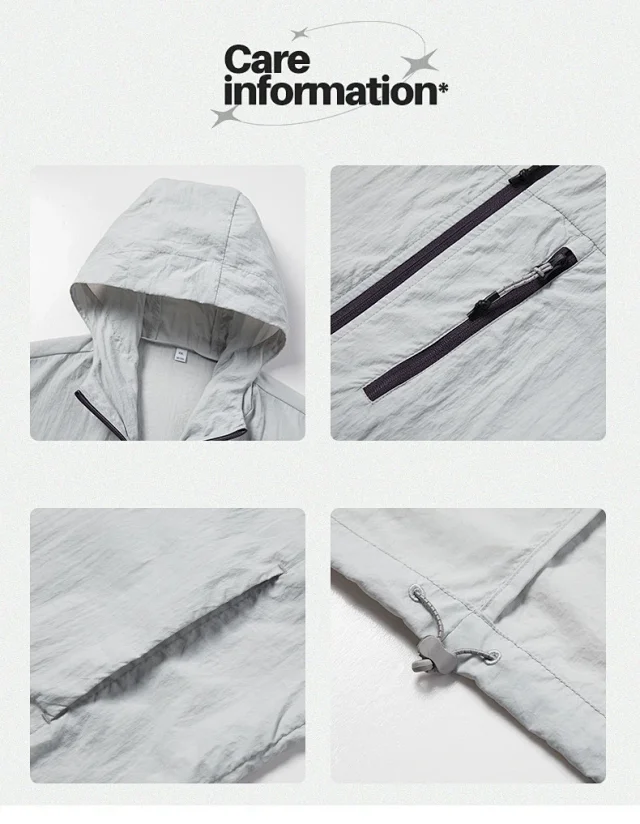 Men's Summer Sun Jacket (Unisex) Detail
