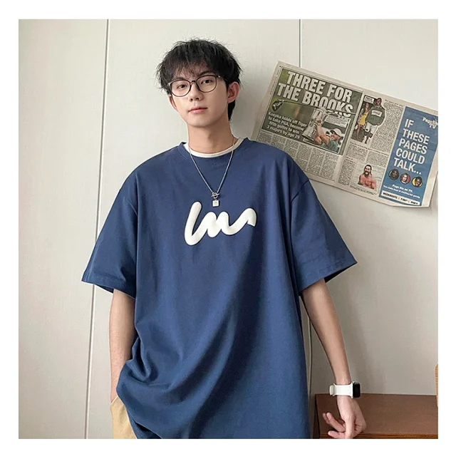 Summer Men's Trendy Short Sleeve T-shirt Detail
