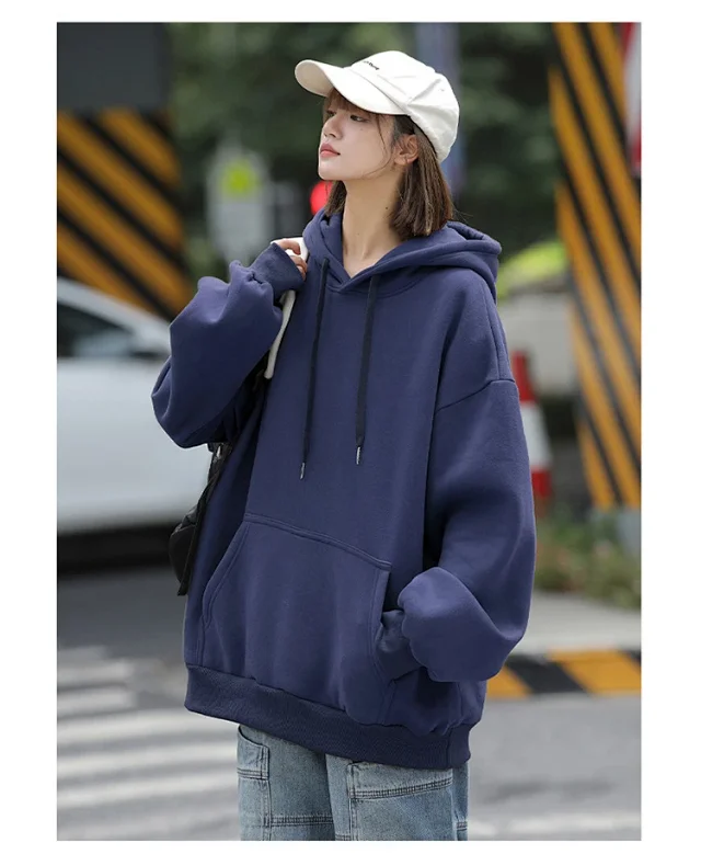 Unisex Winter Fleece Hoodie Detail