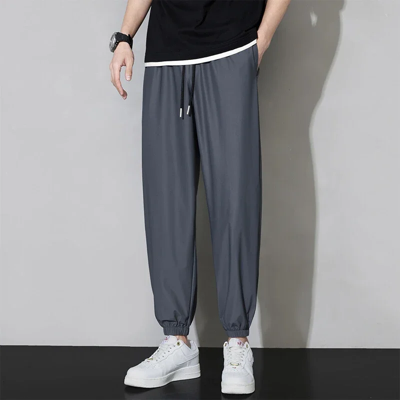 Men's Summer Ice Silk Joggers