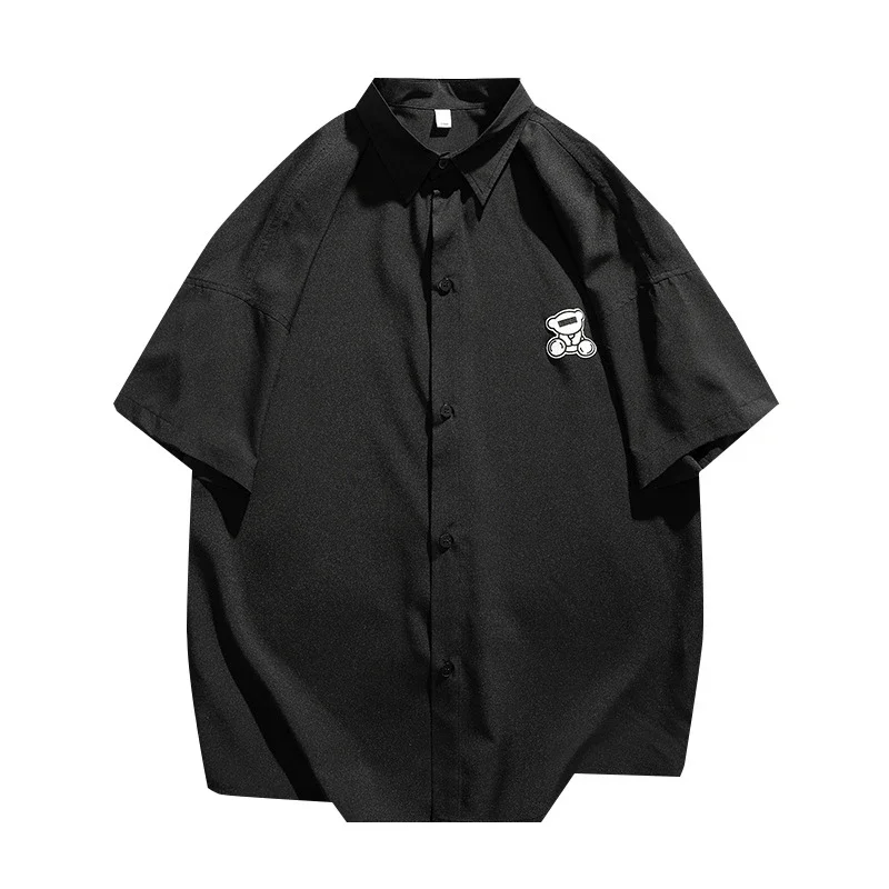 Men's Summer Ice Silk Shirt (Casual, Slim Fit, 5/8 Sleeve)