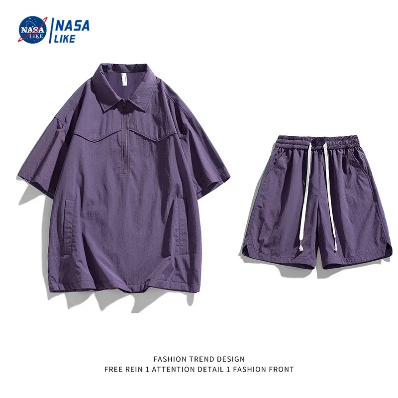 NASA Men's Ice Silk Short Sleeve Shirt
