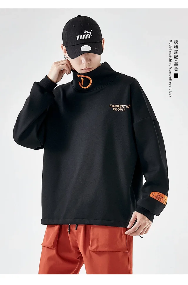 Men's 2025 Autumn/Winter Fleece High - neck Base Layer Detail