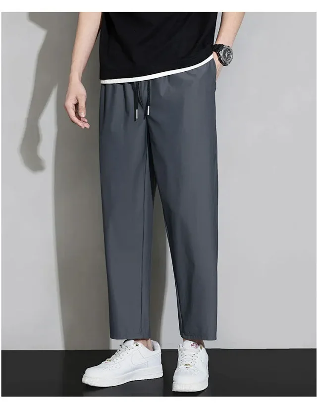 Men's Summer Ice Silk Joggers Detail