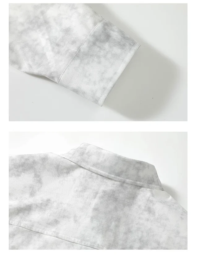 Men's Ink-dyed Loose Shirt Coat Detail