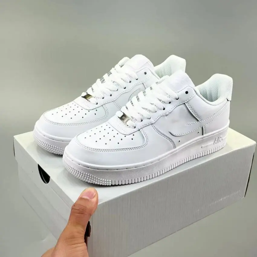 Classic White Unisex Air Force Sneakers