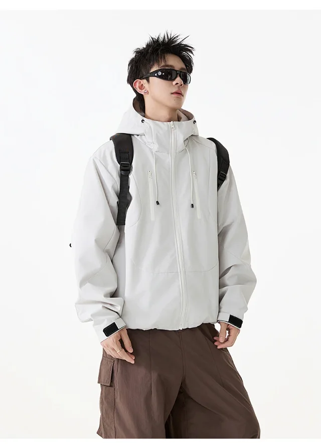 Autumn Outdoor Windproof Jacket for Couples Detail