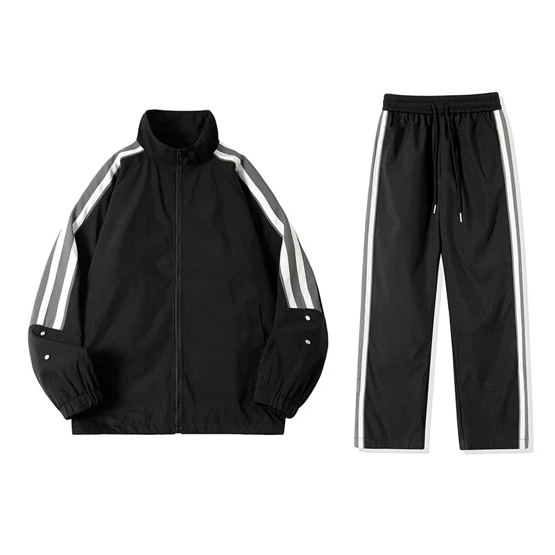 Men's Trendy Collar Jacket & Pants Set