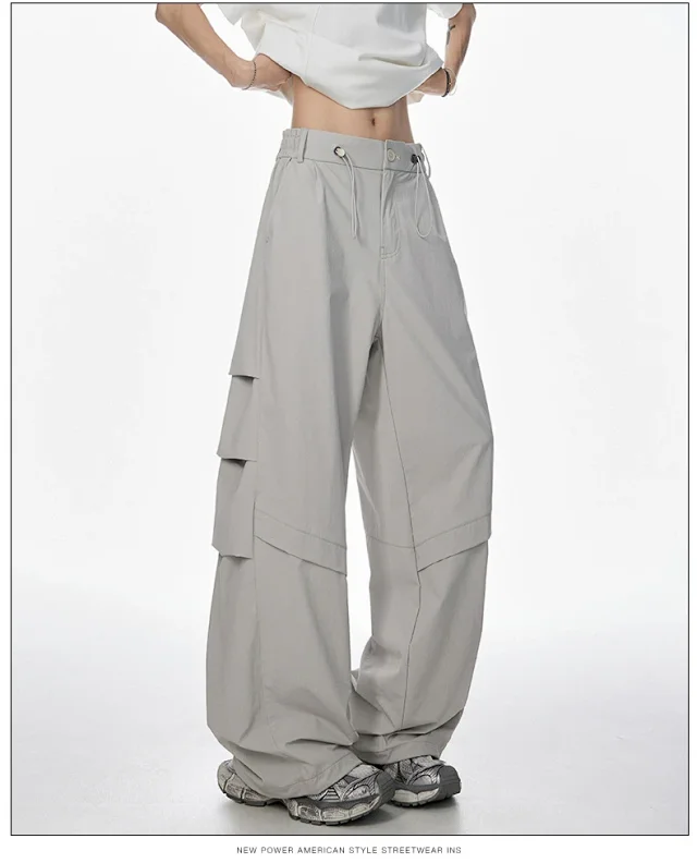 2025 Summer Men's Parachute Pants Detail