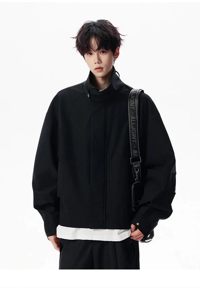 Men's Streetwear Bomber Jacket Detail