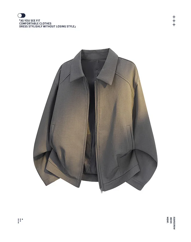 Men's Autumn Trendy Lapel Jacket Detail