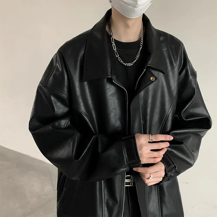 2025 Spring/Fall Men's PU Leather Jacket