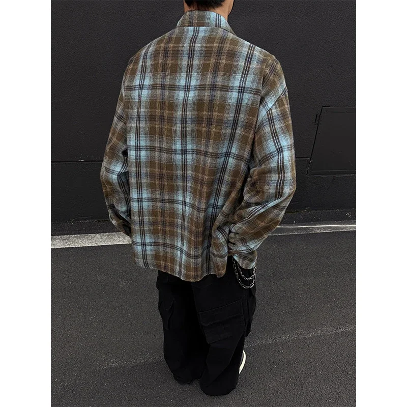 Vintage Checkered Shirt Jacket