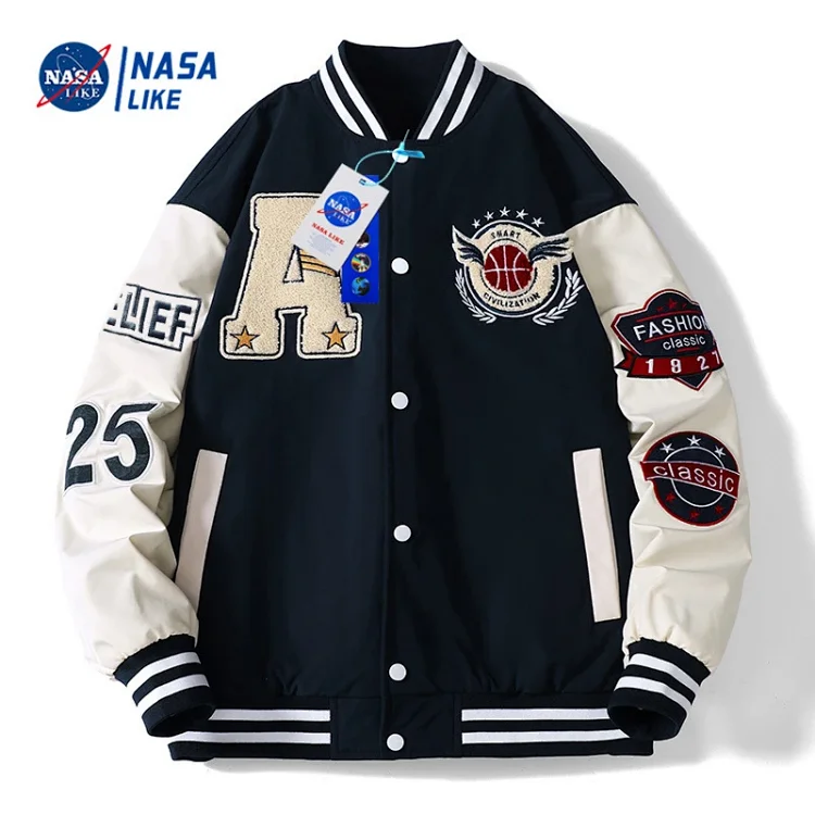 Men's Baseball Jacket with Embroidery