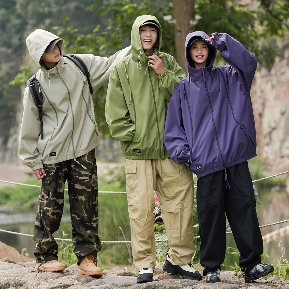 Spring/Autumn New Jackets Unisex Hooded Outerwear