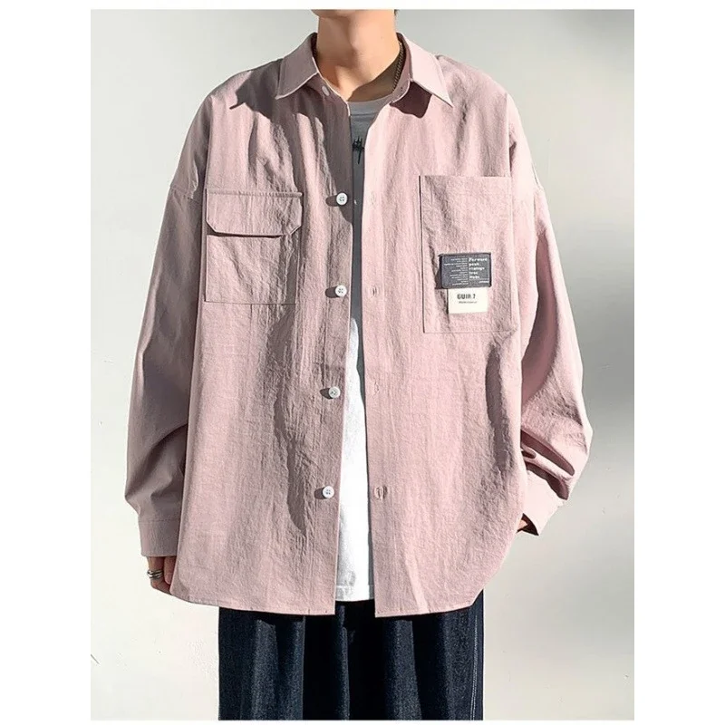 2025 Autumn Hong Kong Style Men's Workwear Shirt