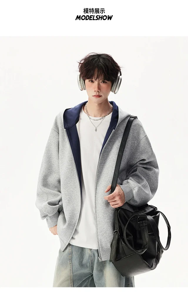 American New Color - Blocked Hoodie Detail