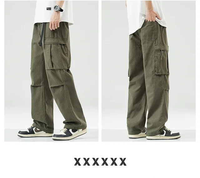 Men's Fall Trendy Cargo Pants Detail