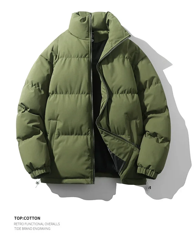 2025 Winter Men's Loose Cotton Coat Detail