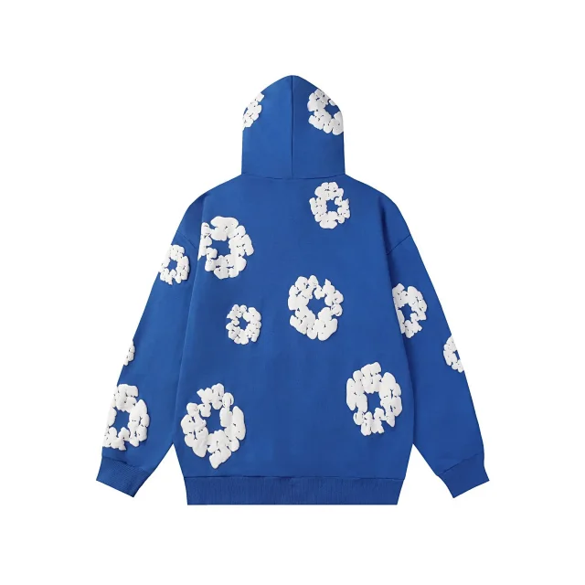 Floral Pattern Pullover Hoodie Detail
