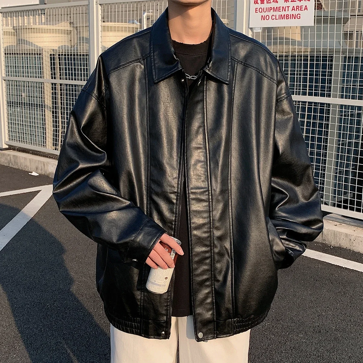 Unisex PU Motorcycle Jacket