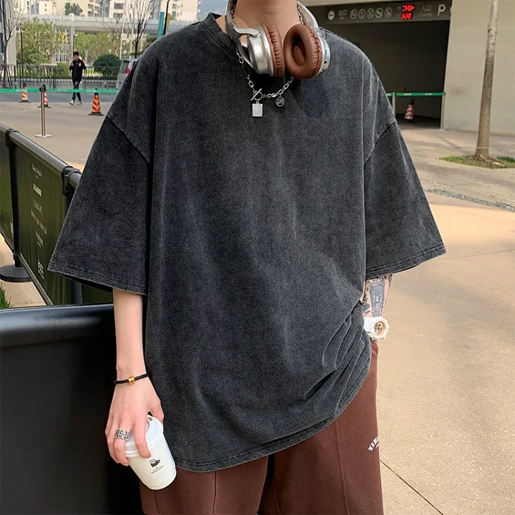 Men's Summer Vintage Washed T-shirt