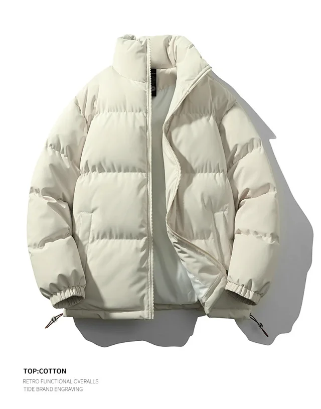 2025 Winter Men's Loose Cotton Coat Detail