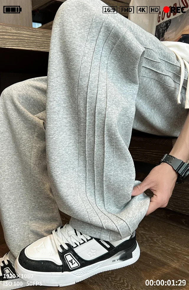 Men's Loose Sweatpants for Spring/Autumn Detail