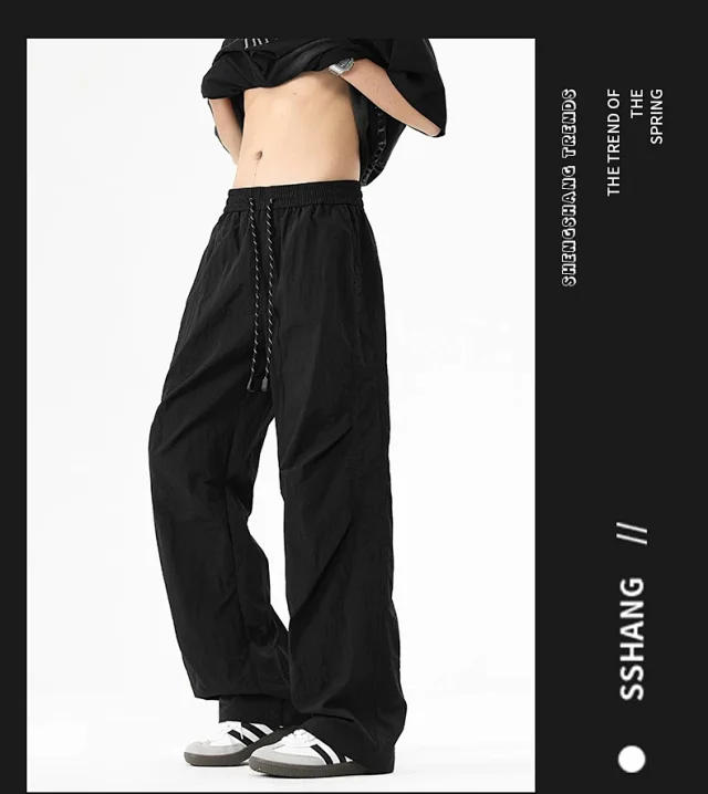 2025 Spring/Summer Men's Parachute Cargo Pants Detail
