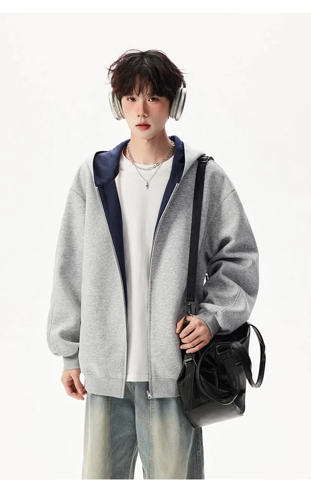 American New Color - Blocked Hoodie Detail