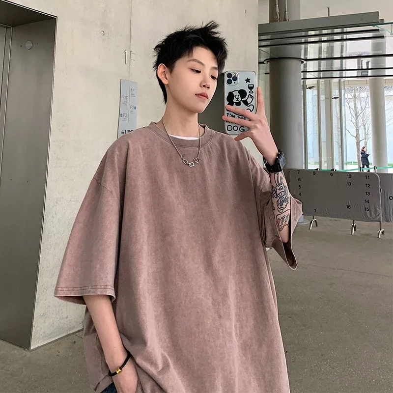 Men's Summer Vintage Washed T-shirt