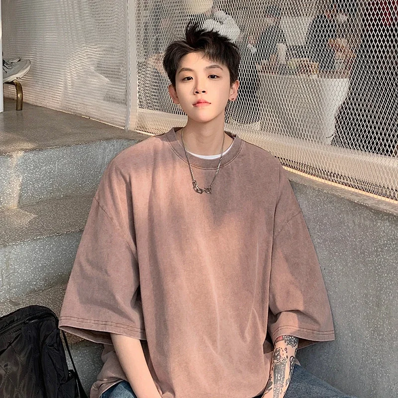 Men's Summer Vintage Washed T-shirt